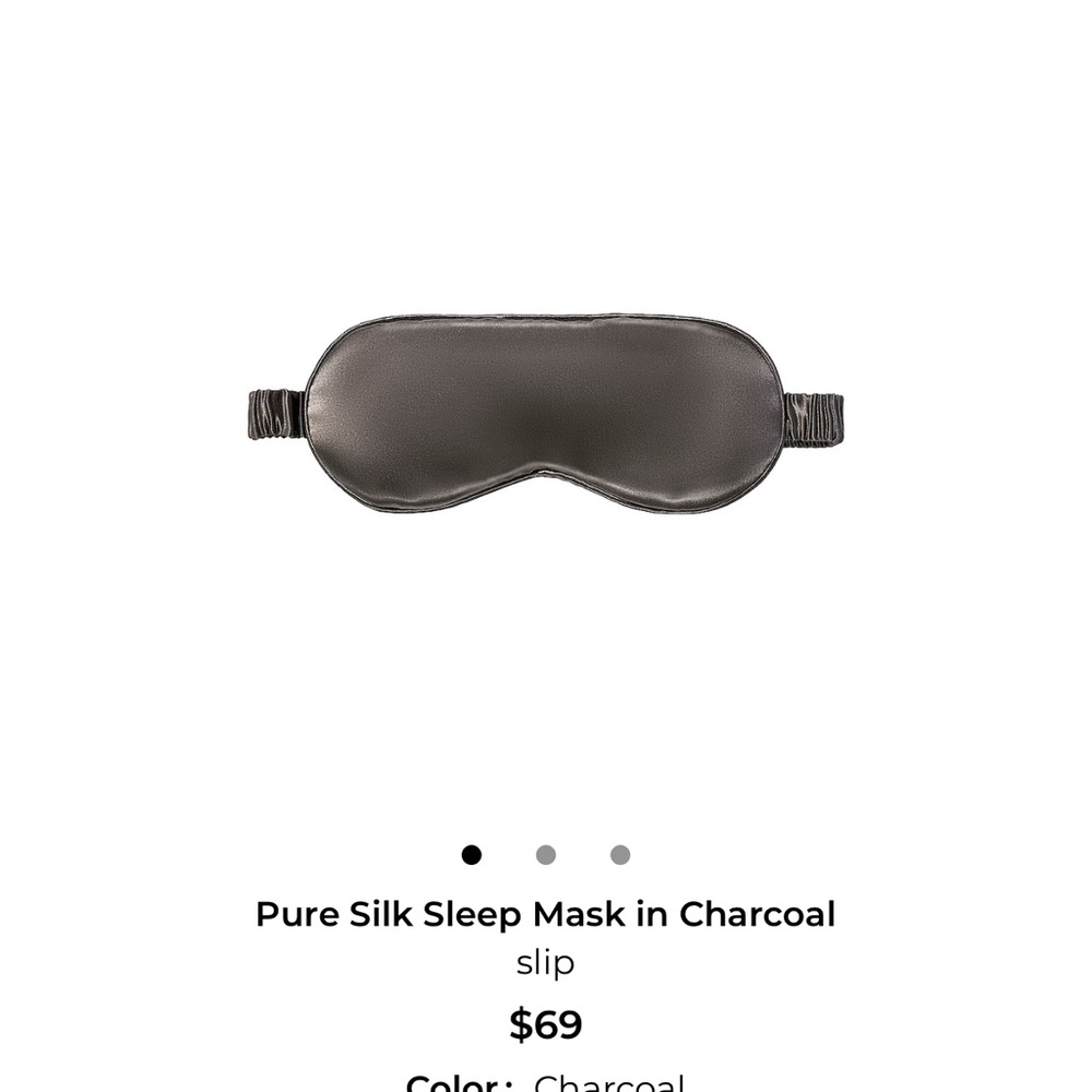 Slip Silk Eye Mask in Dark Gray